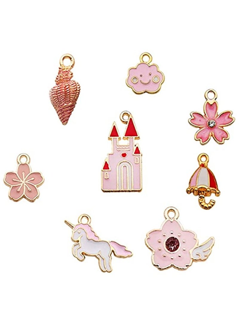 SYOSI charm pendant 30 pieces 10mm-30mm mixed enamel pendant DIY necklace bracelet jewelry production - Image 5