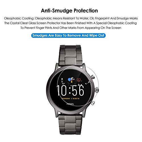 OpenTech® Military-Grade Tempered Glass for Fossil Gen 5 Carlyle/Julianna Gen 5 (Pack of 2) with Easy Installation kit - Image 4