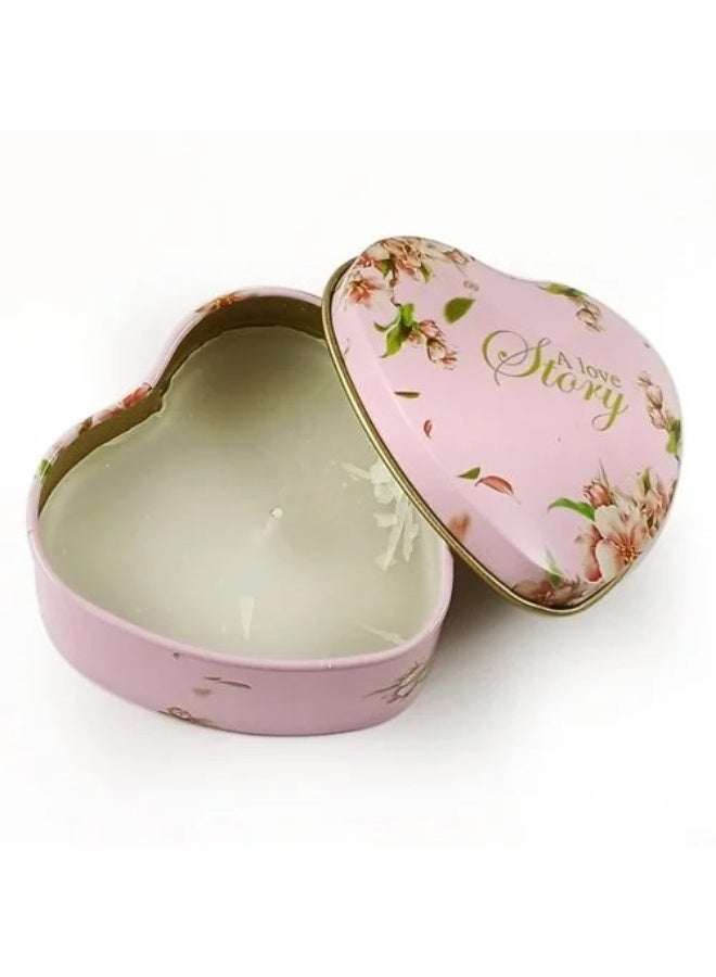 زوبا فواحة شمعة عطرية معدنية شكل قلب – متعددة الأشكال بروائح جذابة لأجواء دافئة ومريحة - Image 2