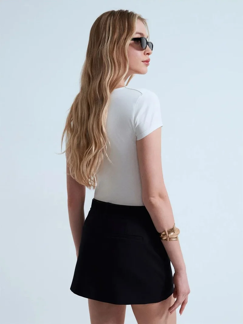 ديلفين Dilvin Slim Fit V-Neck Knit Blouse