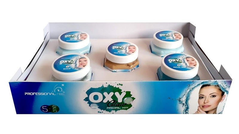 professional feel Oxy Glow facial kit for women men all type skin solution set of 5 500 gm - Image 4