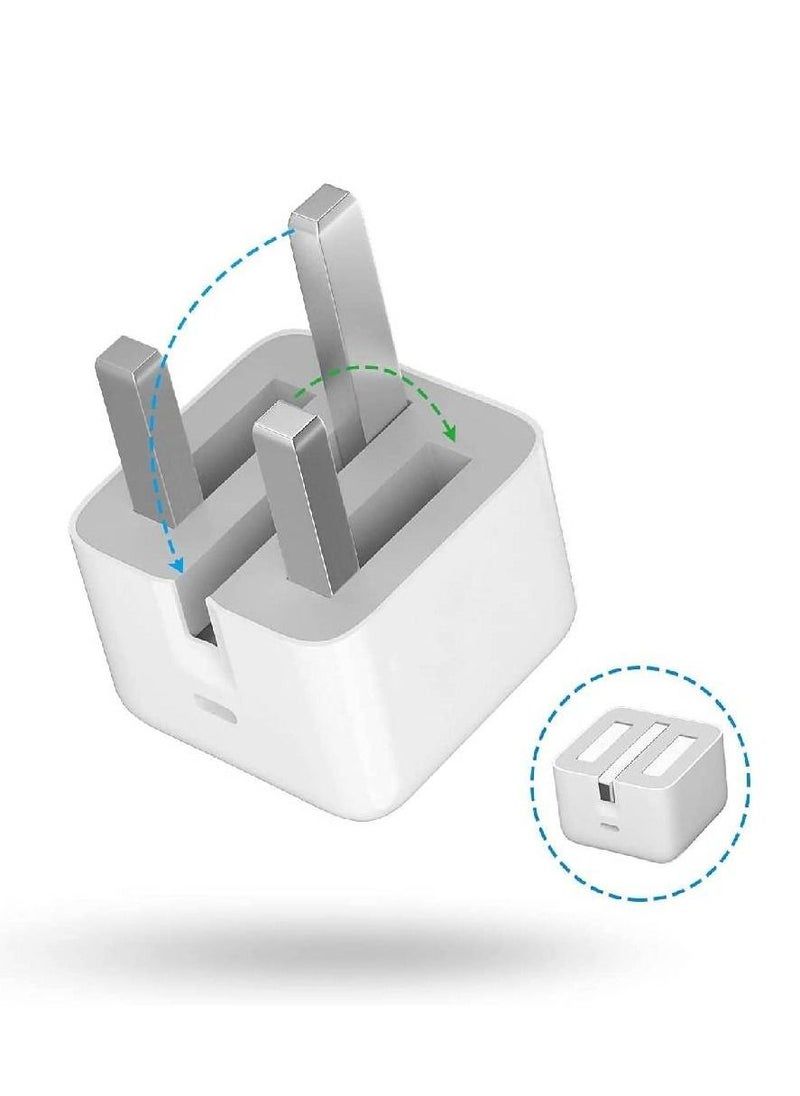 Generic - 20W USB-C Power Adapter With Cable for iPhone 12/12 Pro max/12mini power Adapter - Image 1