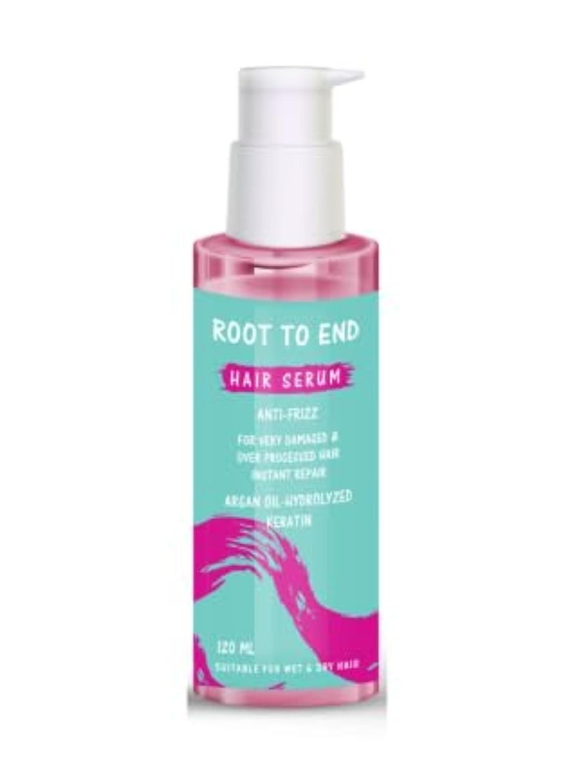 رووت تو إند الاصلي سيروم للشعر مضاد للتجعد للشعر التالف جدًا والمعالج - 120 مل - Image 1