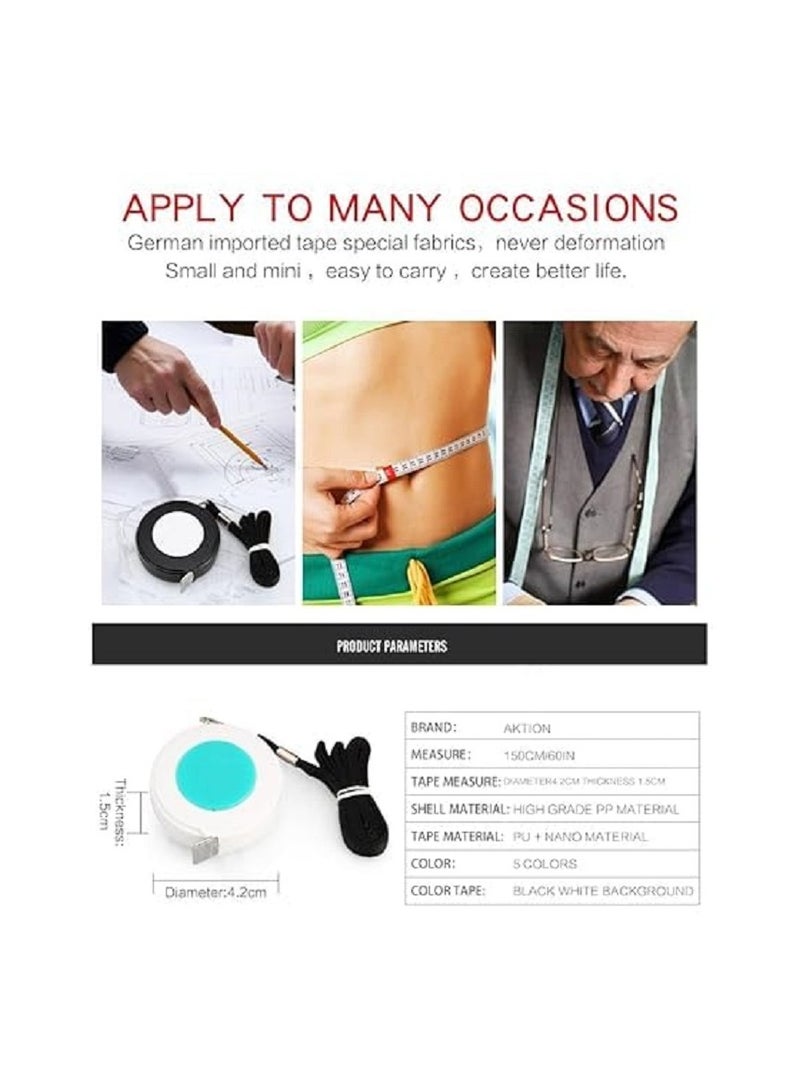 1.5M Retractable Tape Measure with Hanging Clip, Practical and Lightweight for Easy Carrying and Use in Home and Professional Measurement - Image 3