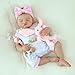 KSBD Realistic Reborn Baby Girl 20 inch Full Vinyl Lifelike Newborn Baby Dolls Realistic Real Life Baby Dolls Gift Set for Kids Age 3 - Image 4