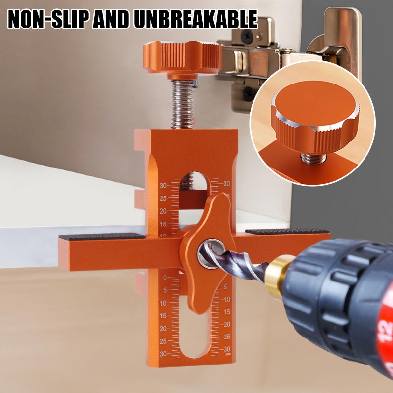 JCFANTS Cabinet Door Positioning Tool, Adjustable Cabinet Door Installation Positioner, Aluminum Cabinet Door Mounting Jig for Installing Frameless Cabinets for Face Frame - Image 3
