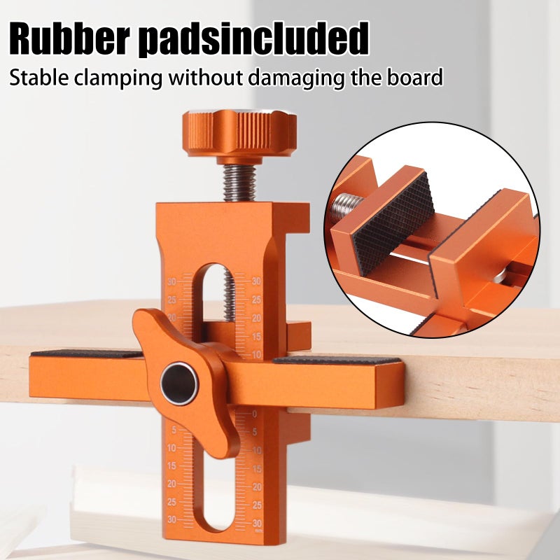 JCFANTS Cabinet Door Positioning Tool, Adjustable Cabinet Door Installation Positioner, Aluminum Cabinet Door Mounting Jig for Installing Frameless Cabinets for Face Frame - Image 4