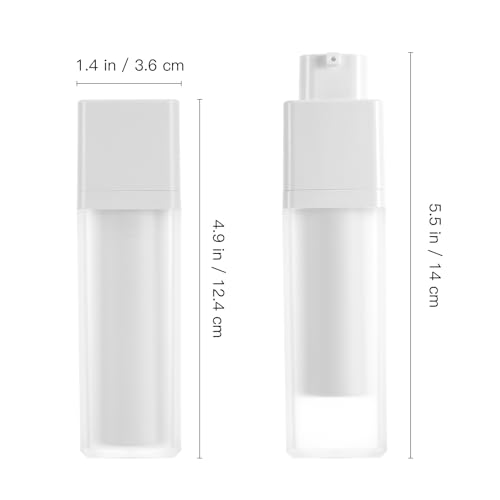 minkissy 3pcs Empty Airless Lotion Cream Pump Plastic Container Cosmetic Bottle Dispenser Travel Refillable Containers 30ml For Cosmetic Makeup Cream Lotion Travel Toiletries - Image 4