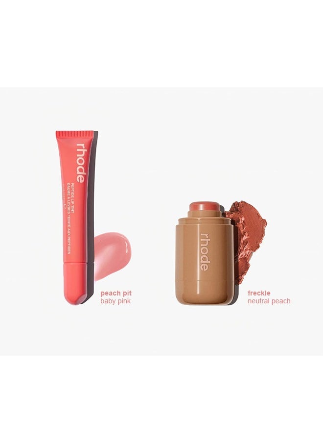 Peptide Lip Tint + Pocket Blush - Peach Pit + Freckle - pzsku/ZE26CF9FA6C35EE0890B5Z/45/_/1736761057/e131e820-11d0-467a-8f17-dfd8d21826f6