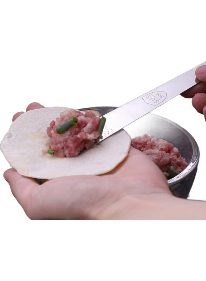 Dipple Dipu'Er 304 Stainless Steel Filling Spoon, Dumpling Filling Scoop, Wonton And Dumpling Tool, Filling Mixing Spoon, Filling Scoop - Image 1