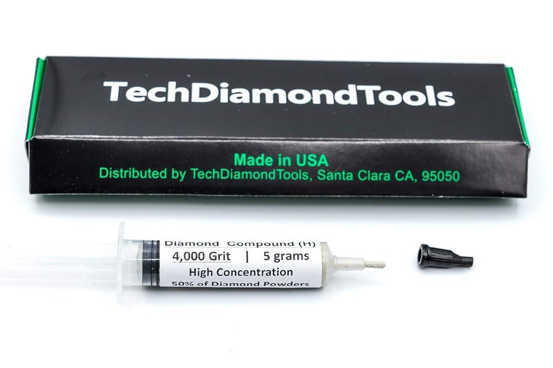 TechDiamondTools Diamond Polishing Compound Polishing Paste USA Made 4,000 Grit 2-4 Microns for Marble Glass Metal Rock Jewelry Resin Silver Chrome Gemstone with High Concentration of Diamond Powder - Image 3