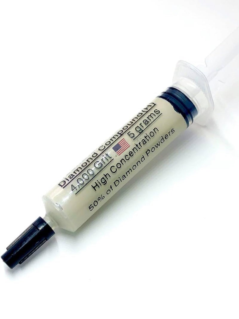 TechDiamondTools Diamond Polishing Compound Polishing Paste USA Made 4,000 Grit 2-4 Microns for Marble Glass Metal Rock Jewelry Resin Silver Chrome Gemstone with High Concentration of Diamond Powder - Image 2