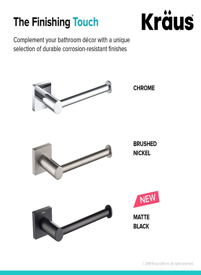 KRAUS Ventus Bathroom Toilet Paper Holder, Matte Black Finish, KEA-17729MB - Image 5