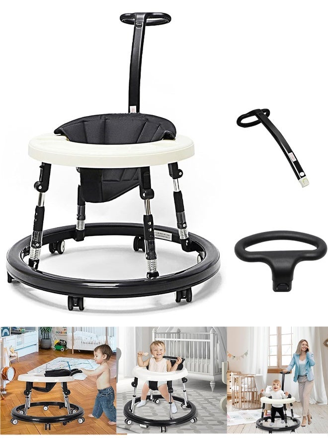 تابيت مشاية أطفال، مشاية أطفال قابلة للطي، مشاية أطفال قابلة للطي بارتفاع قابل للتعديل مع عجلات، مشاية أطفال صغار، مشاية أطفال مضادة للسقوط - Image 1