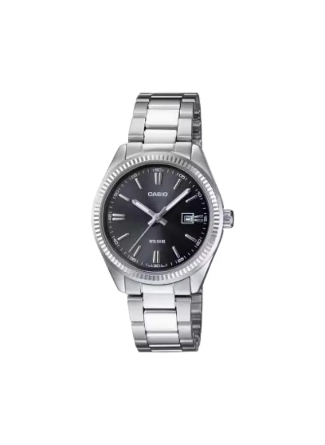 CASIO Women's Analog Display Watch With Silver Stainless Steel Strap - LTP-1302D-1A1