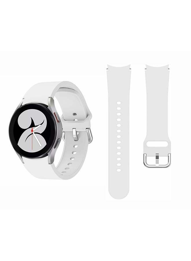 NIBEMINENT Replacement Band For Samsung Galaxy Watch 4 White - Image 1
