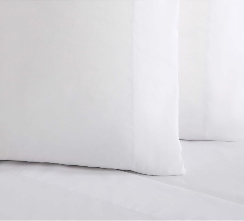TRULY SOFT طقم ملاءات ترولي سوفت اليومي الناعم حقًا - أبيض بوليستر - 4 قطع - طقم ملاءات كينغ - موضوع بلون واحد - فراش للبالغين - معتمد من Oeko-TEX - Image 2