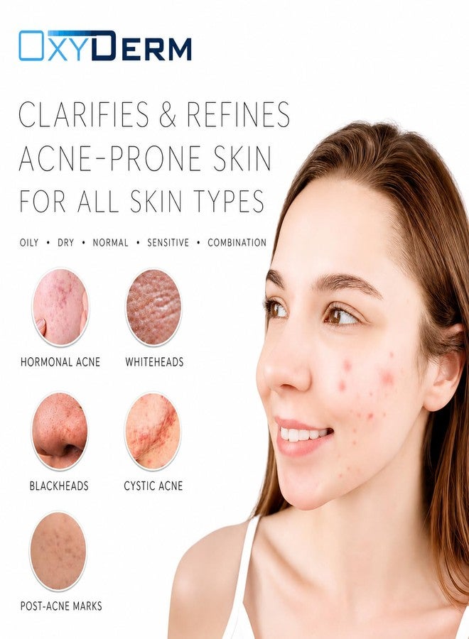 OxyDerm Acne Spot Treatment Face & Body – Invisible Natural Non-drying Formula Fights Cystic Acne, Pimples, Breakouts, Zits, Whiteheads & clogged pores. Fade Away Dark Spots & Acne Scars. For All Skin Types. - Image 2