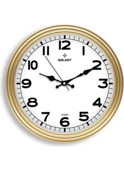 Modern 200-A Gold Color Wall Clock 30 cm