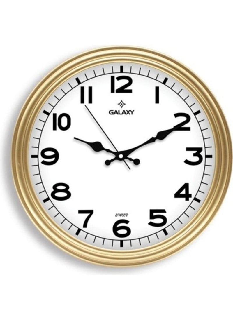 Galaxy Modern 200-A Gold Color Wall Clock 30 cm 