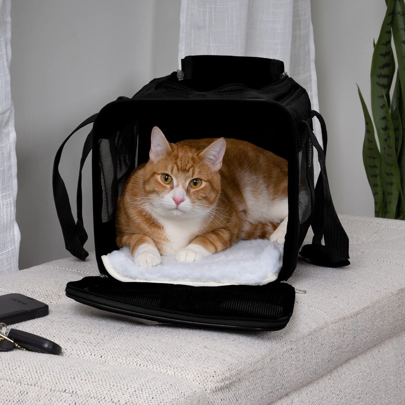Sherpa Original Deluxe Travel Pet Carrier, Airline Approved & Guaranteed On Board - Black, Medium - Image 2