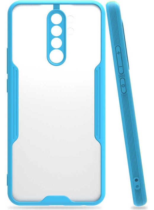 Xiaomi Redmi 9 Silicone Back Case with Matte Camera Protection - Blue