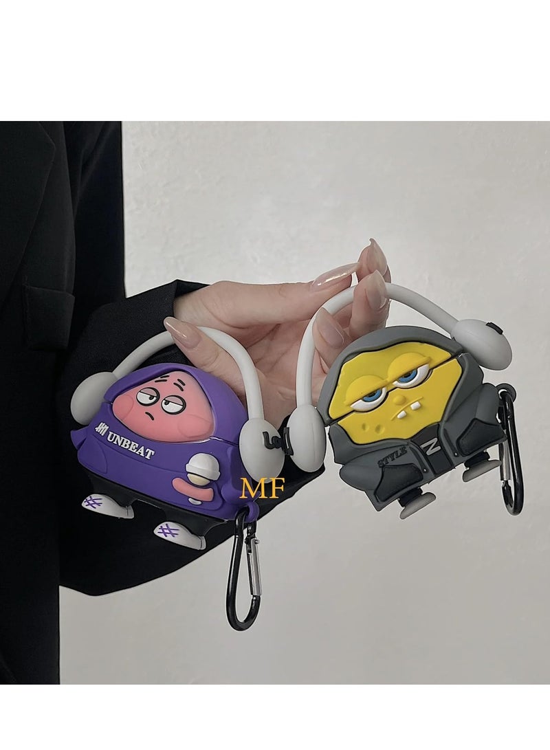 Compatible with AirPods Pro 2 Gen Case Soft Silicone Shockproof Cover for Apple iPod Pro2 2nd/1st Generation, New 3D Cute Cartoon Creative Fun... - Image 3