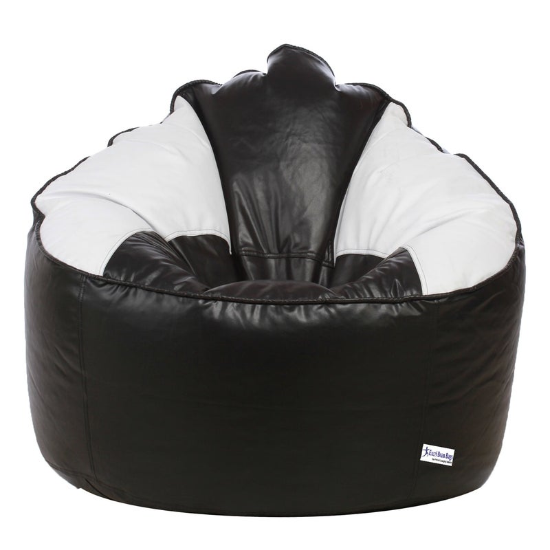 SATTVA Classy.Elegant.Stylish Sattva Muddha Sofa Bean Bag XXXL Cover Only Without Beans Dual Color Black White  - Image 1
