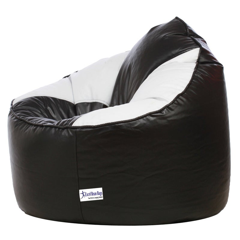 SATTVA Classy.Elegant.Stylish Sattva Muddha Sofa Bean Bag XXXL Cover Only Without Beans Dual Color Black White  - Image 2