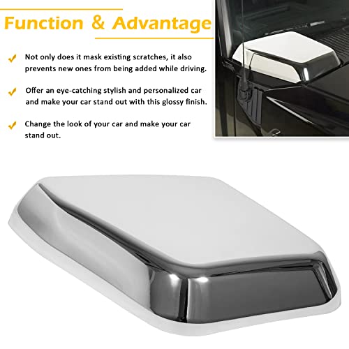 USSKYBOY Side Air Intake Hood Vent Cover Chrome Bezel Exterior Accessories Compatible with Hummer H2 2003-2009 - Image 2