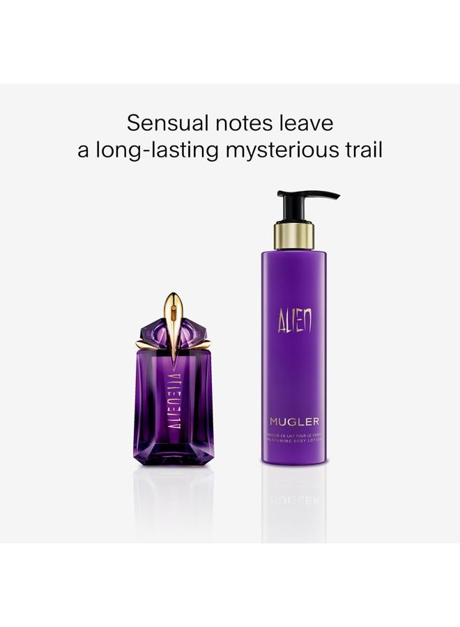 Mugler Alien Body Lotion - Floral & Woody - Womens Scented Lotion - With Jasmine, Wood, and Amber - 6.7 Fl Oz - Image 4