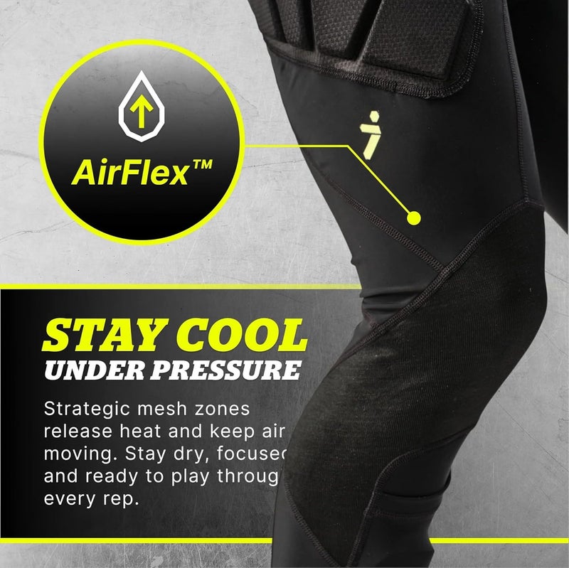 Storelli BodyShield Goalkeeper Leggings, Impact Protection & Turf Burn Resistance – SABR-Tex & NoBurn UHMWPE Knee Fabric - Image 5