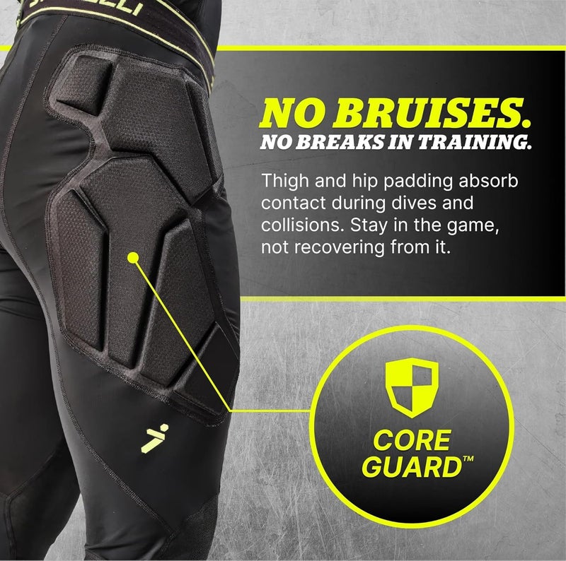 Storelli BodyShield Goalkeeper Leggings, Impact Protection & Turf Burn Resistance – SABR-Tex & NoBurn UHMWPE Knee Fabric - Image 1