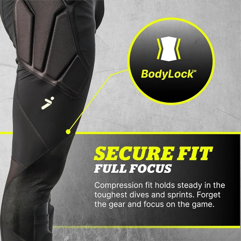 Storelli BodyShield Goalkeeper Leggings, Impact Protection & Turf Burn Resistance – SABR-Tex & NoBurn UHMWPE Knee Fabric - Image 3