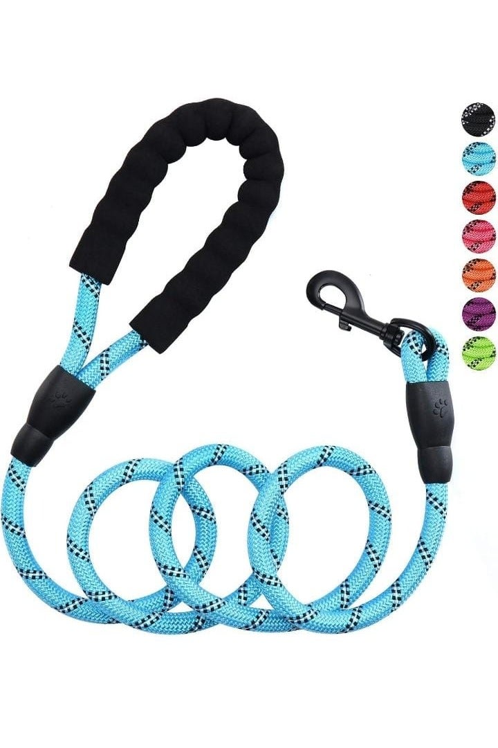 Heavy-Duty Rope Dog Leash Dubai Dogs Accessories with Soft Padded Handle & Reflective Threads – Durable, Tangle-Free Pet Lead for Medium & Large Dogs (Multiple Colors) - Image 1