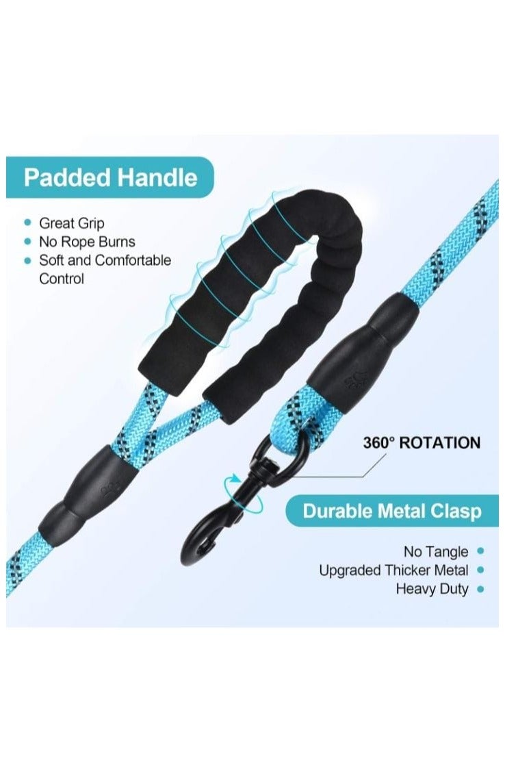 Heavy-Duty Rope Dog Leash Dubai Dogs Accessories with Soft Padded Handle & Reflective Threads – Durable, Tangle-Free Pet Lead for Medium & Large Dogs (Multiple Colors) - Image 3
