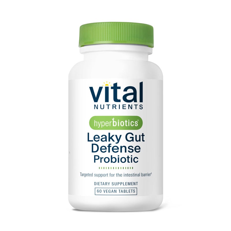 Hyperbiotics Vital Nutrients Leaky Gut Repair Supplement Probiotic Science Backed Formula Strengthens Intestinal Barrier and Gut Health Reduces Digestive Discomfort 60 Vegan Count