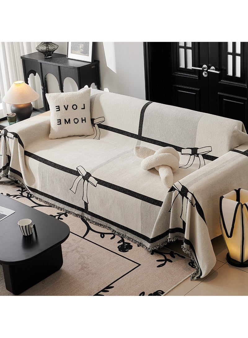 KUYING New Four Seasons Universal Snow Nylon Sofa Towel 