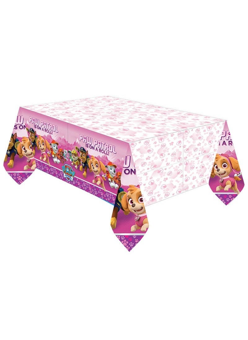 Riethmüller Paw Patrol Pink Plastic Tablecloth 243x137cm - Image 2