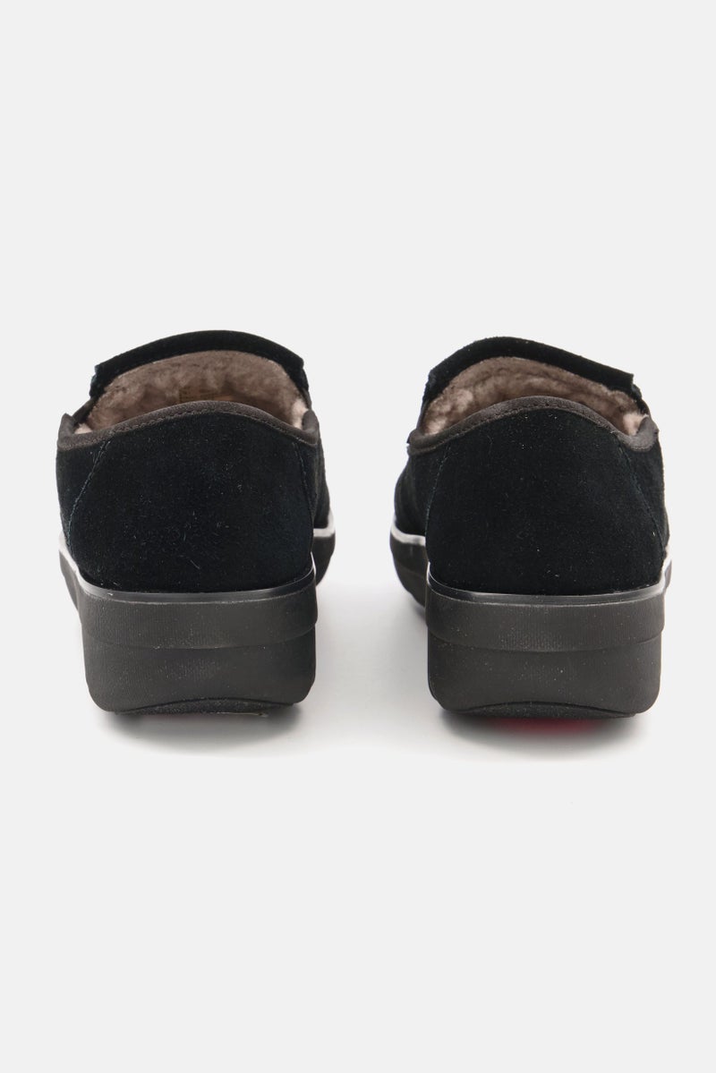 FitFlop Women Slip On Fringe Loafer, Black - Image 3