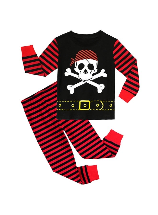 general Halloween boy's glowing pajama set that lights up at night - skeleton costume for role-playing - Image 1