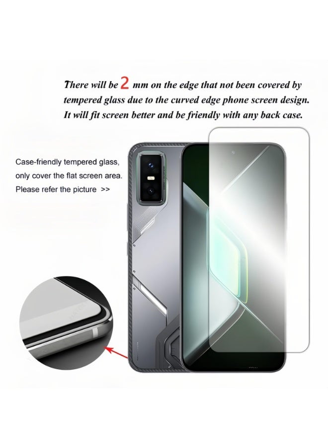 General [2+2 Pack] Compatible with Infinix GT 30 Pro 5G Screen Protector + Camera Lens Protector Tempered Glass, 9H Hardness Anti-scratch Anti-fingerprint Tempered Film for Infinix GT 30 Pro  - Image 3