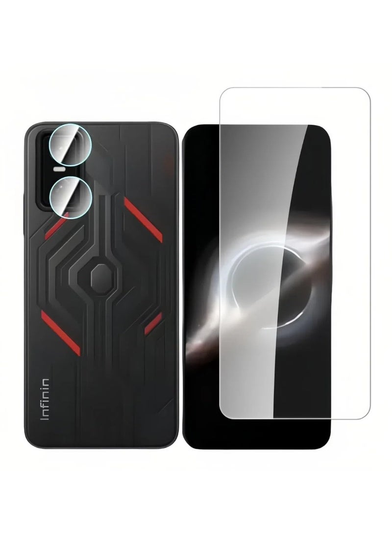 General [2+2 Pack] Compatible with Infinix GT 30 Pro 5G Screen Protector + Camera Lens Protector Tempered Glass, 9H Hardness Anti-scratch Anti-fingerprint Tempered Film for Infinix GT 30 Pro  - Image 1