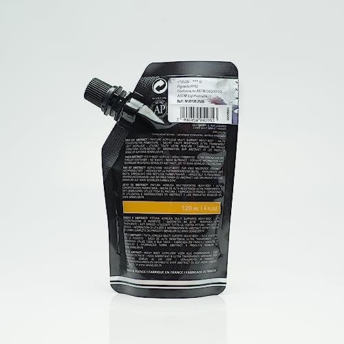 Sennelier Abstract Artist Acrylic 120 ml Pouch (Yellow Ochre High Gloss) - Image 2