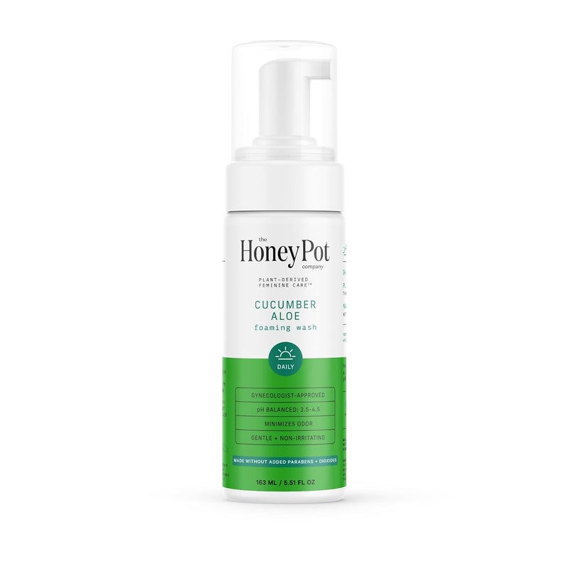 the Honey Pot company The Honey Pot Company - Feminine Wash - Herbal Infused - Sensitive Skin Types - PH Balanced Plant Based Hygiene Products - Cucumber Aloe - 5.51 Fluid Oz.