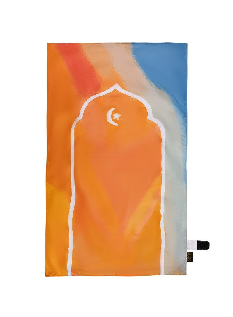 هلالفل سجادة صلاة هلال فول ديكلوتش مي آند براي - شعور الصيف | سجادة صلاة للسفر، خفيفة الوزن، محمولة، ومقاومة للماء | سجادة صلاة إسلامية، هدية مثالية للعيد ورمضان، صغيرة الحجم وخفيفة الوزن - Image 2