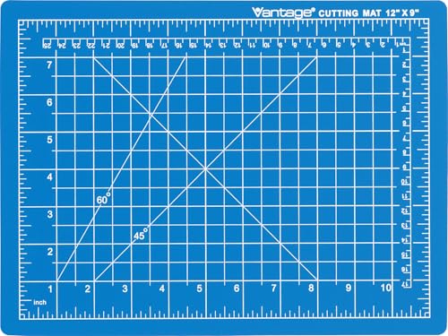 Dahle Vantage 10690 Premium Self-Healing Cutting Mat, 9"x12", 1/2" Grid, 5 Layers for Max Healing, Perfect for Crafts & Sewing, Blue - Image 1