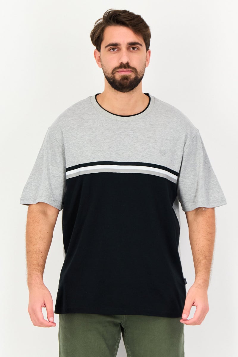 Chaps Men Crew Neck Short Sleeve Two Tone T-Shirt, Multicolor - Image 1