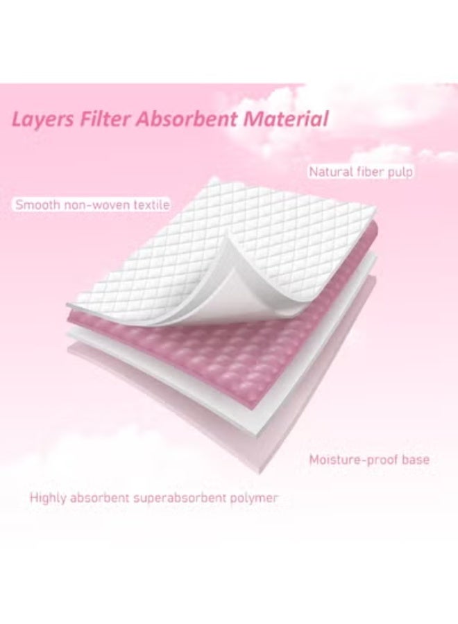 Cute 'n' Cuddle Baby Disposable Changing Mats – Waterproof & Ultra Absorbent Diaper Changing Pads (60x90 cm, Pack of 60) Leakproof Travel Changing Mat Liners for Newborn & Toddlers - Image 4