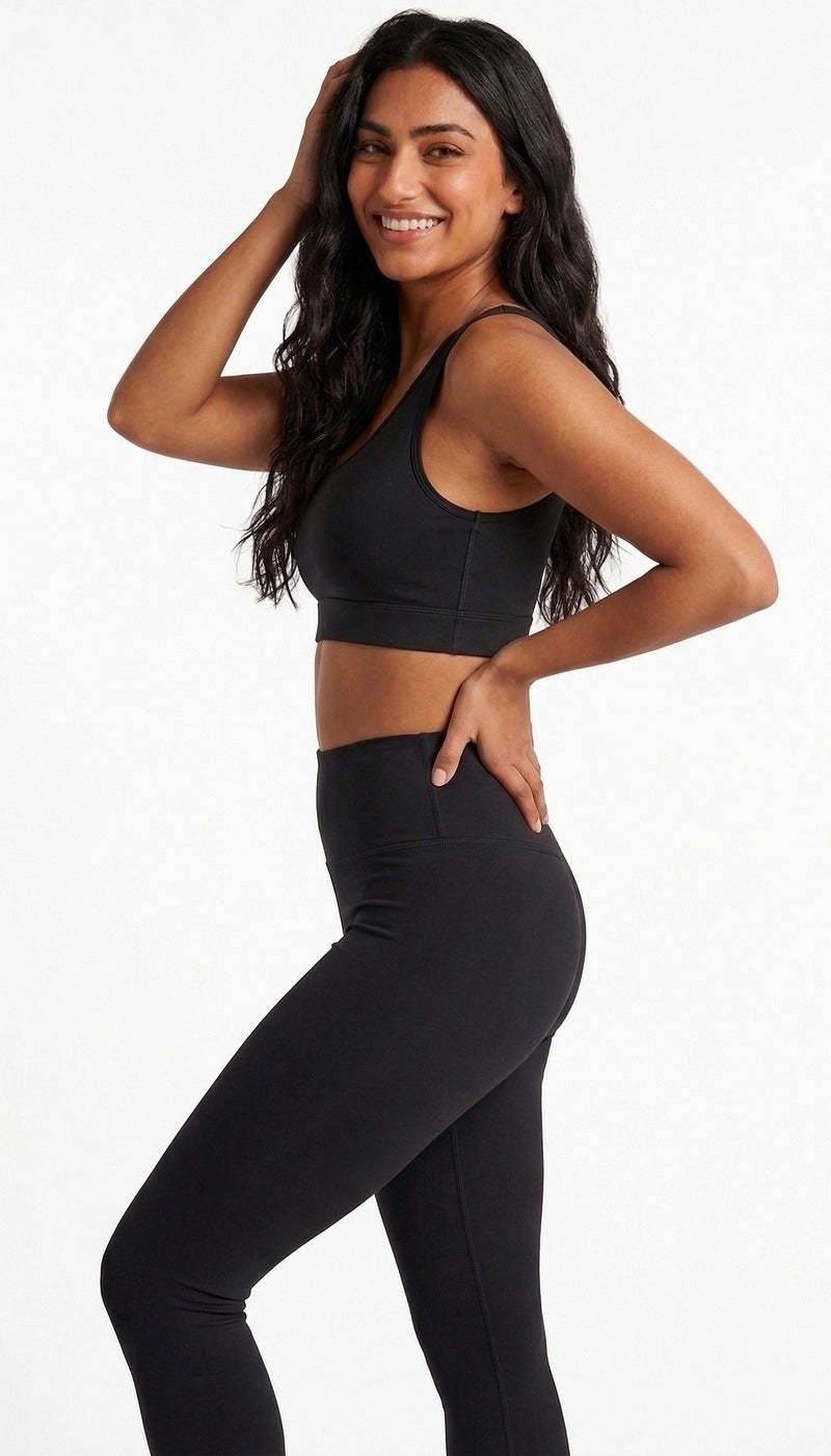 Karma® Women Comfort Soft Padded Bra - Black - Image 2